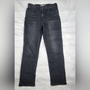 Madewell The Perfect Vintage Jean Womens Size 27 Black Wash Denim Pants